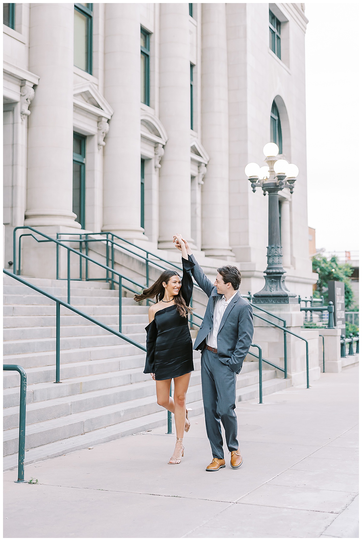 Abbie and Brandon's Dallas engagement session.