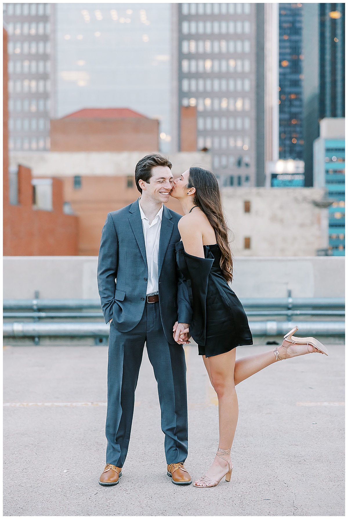 Abbie and Brandon's Dallas engagement session.