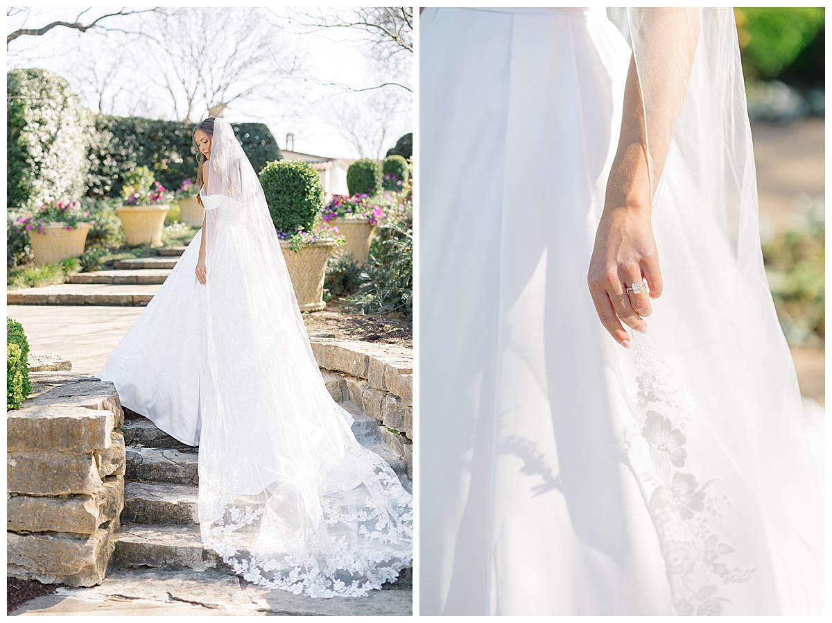 Graci's Dreamy Bridal Session at the Dallas Arboretum | Foxbelle Weddings