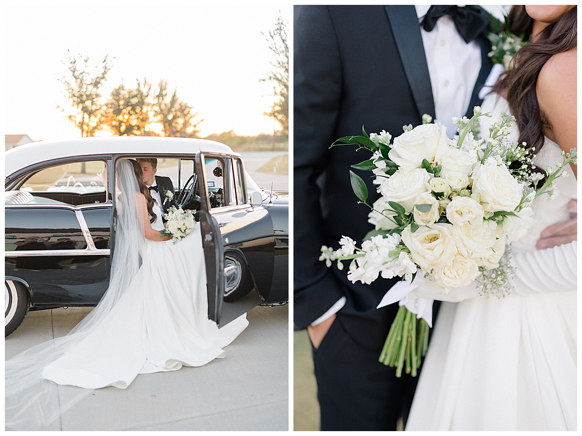 Robbie & Joshua's Black & White Wedding at The Gardenia Venue | Dallas Wedding Photographer