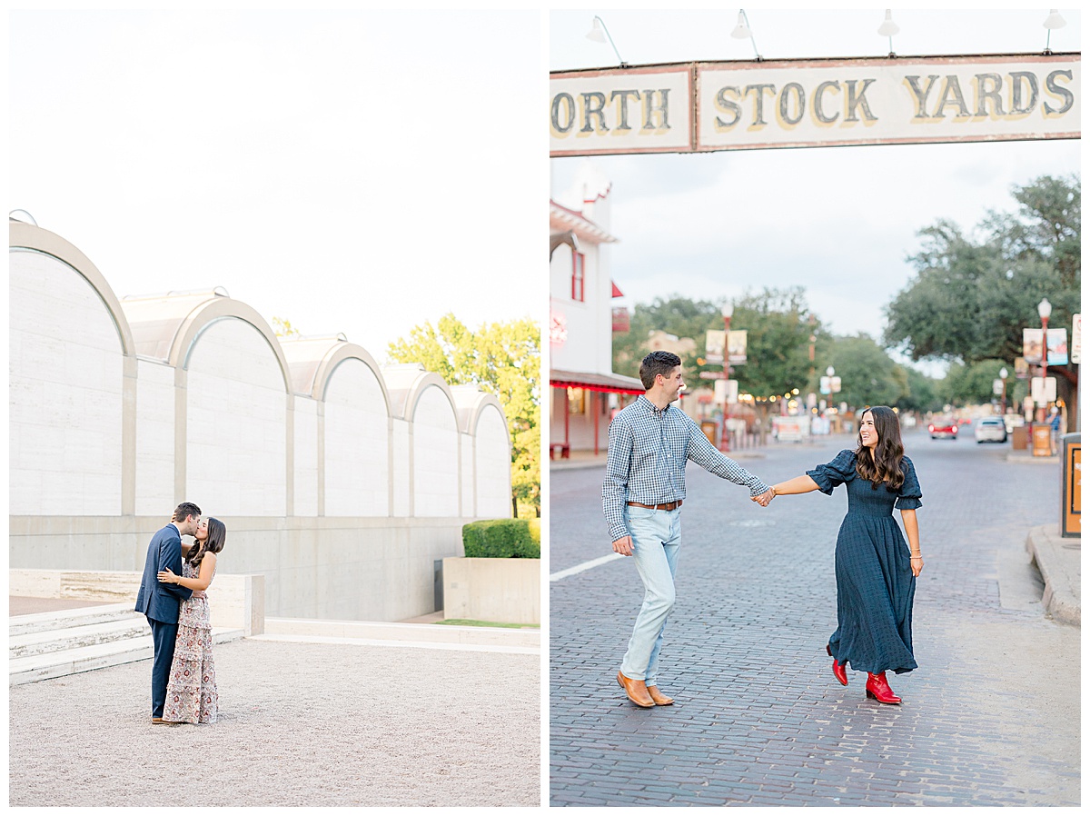 Daley & Kaden's Engagement at the Kimbell Art Museum & Stockyards | Fort Worth Wedding Photographer